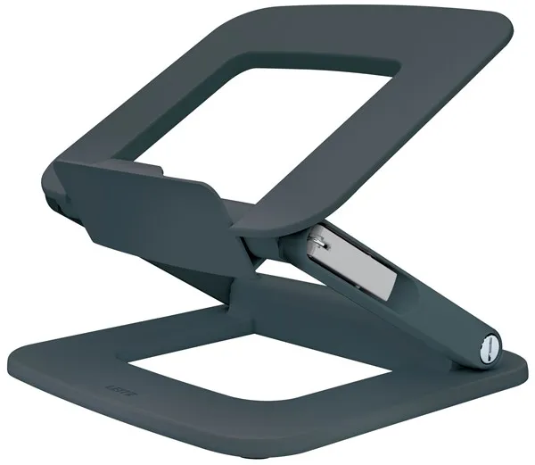 Leitz Ergo adjustable multi-angle laptop stand, 80% recycled plastic, dark grey